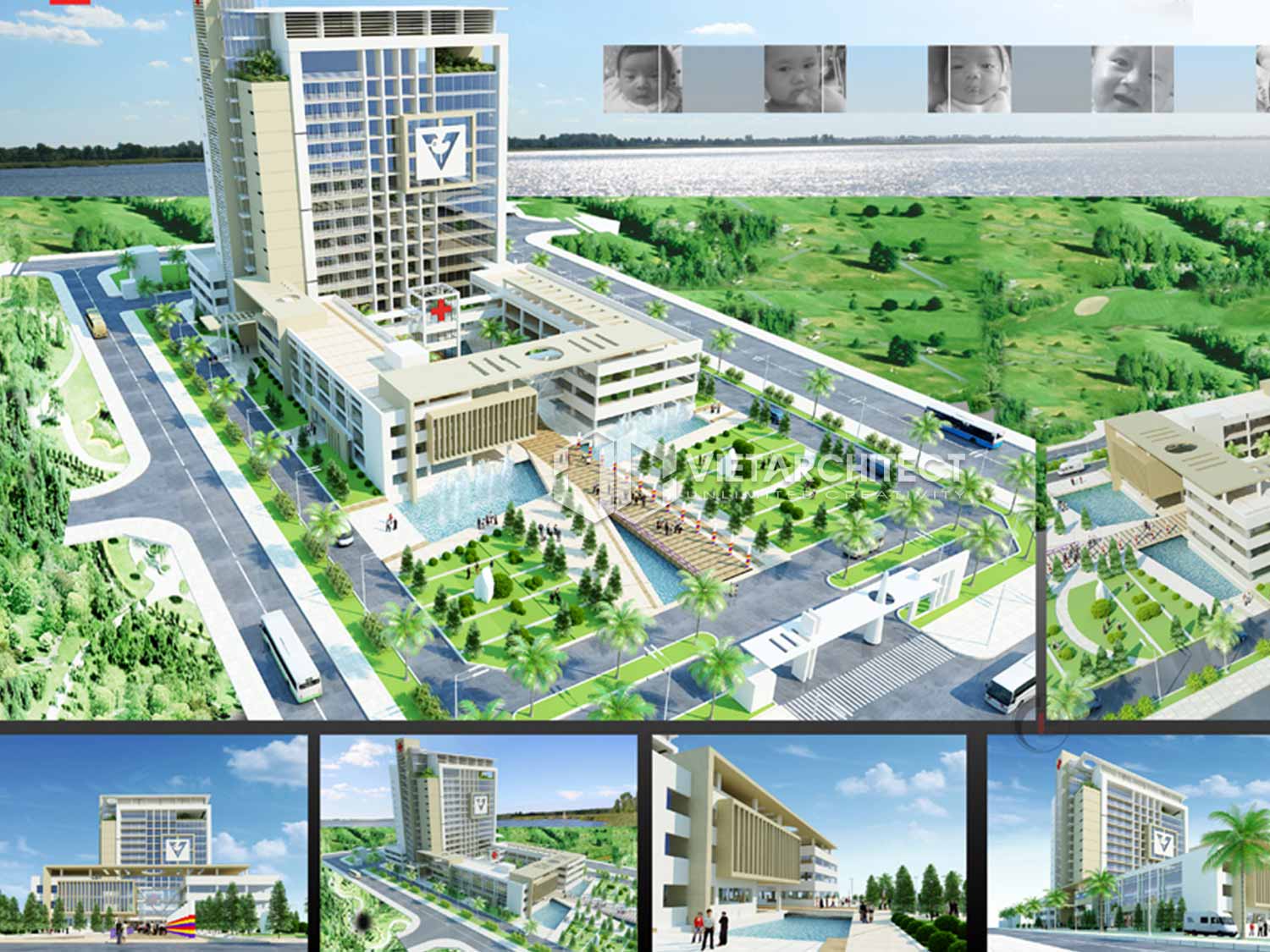 thiết kế bệnh viện phụ sản Việt Hoàng 