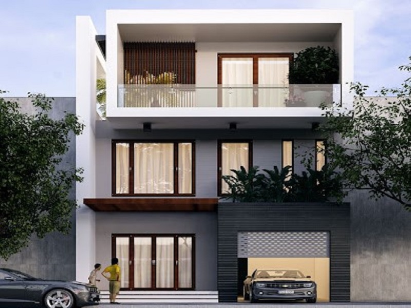 Thiết kế nhà 60m2 có gara