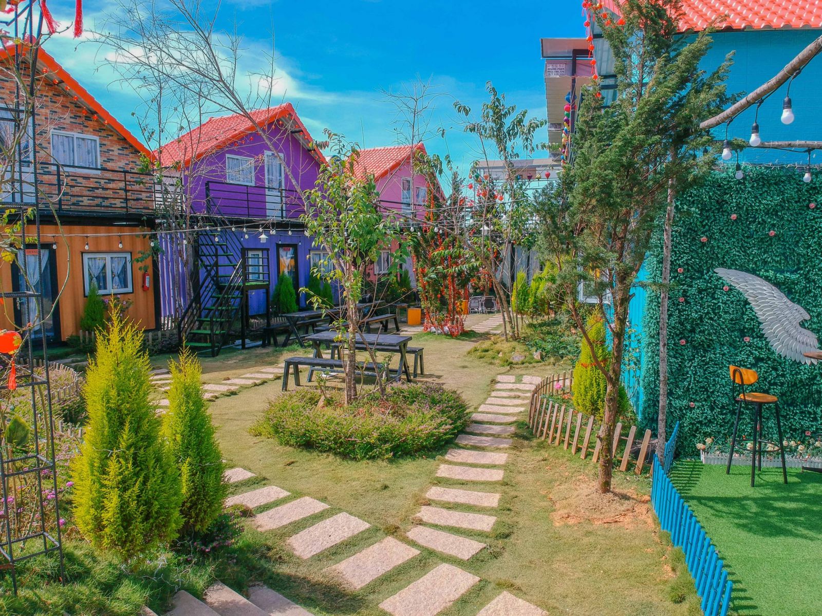 Nhà khung thép ứng dụng làm homestay cực đẹp